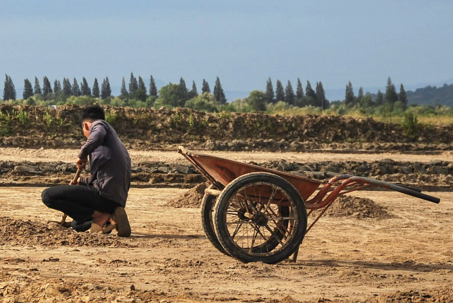 Salt field worker village